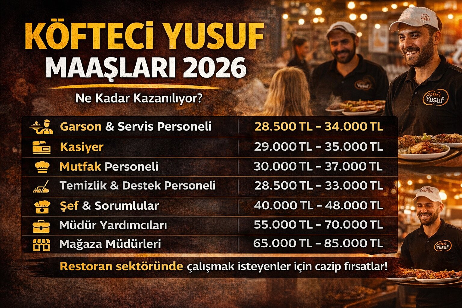 Köfteci Yusuf Maaşları 2026 Ne Kadar?